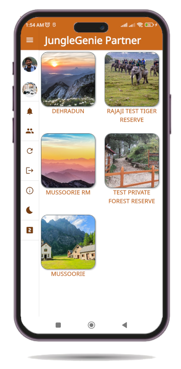 JungleGenie Partner app screenshot